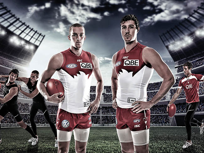 AFL campaign photography and retouching